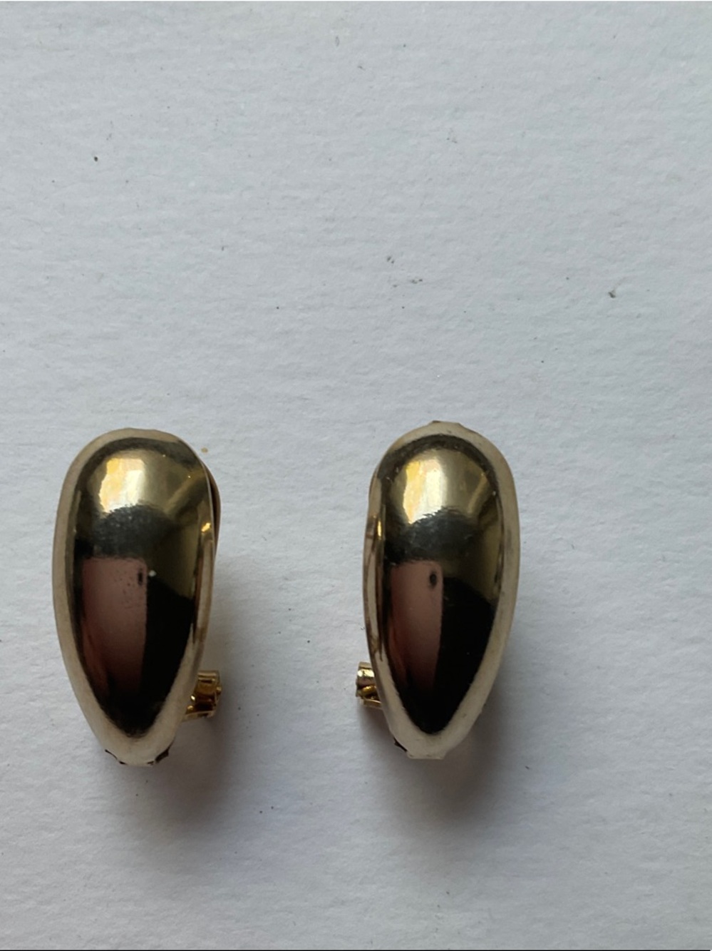 🟦NWT MOP Iridescent Drop Gold Earrings, Rectangular Shape & Handcrafted - Picture 4 of 11